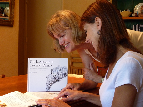 Author Calla Gold Shares Her Book with an Interested Client